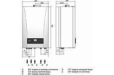 Газовый настенный котел Baxi ECO NOVA 10F, белый 100021538