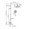 Душевая стойка WasserKRAFT A188.208.207.PG Thermo с термостатом, глянцевое золото