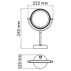 Зеркало косметическое WasserKRAFT K-1005 LED-подсветка