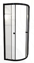 Душевой уголок Радомир Берген RD 80x80 прозрачный, профиль черный 1-09-6-0-0-3490
