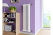 Вертикальный трубчатый радиатор GUARDO PILON трехтрубный 1200x249 мм, 5 секций, боковое подключение 3/4", белый 3T-1200 5 BK 3/4"