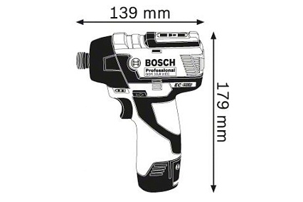 Аккумуляторный импульсный гайковерт Bosch GDR 12V-110 Solo 0.601.9E0.002