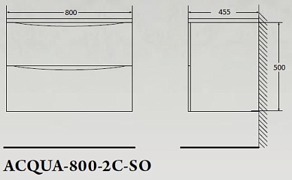 Тумба с раковиной BelBagno Acqua 80 см Pino Scania