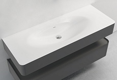 Тумба с раковиной Vincea Caprise 100 см серый матовый
