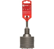 Коронка буровая по бетону с оснасткой Master TCT-72 (72 мм; М22; SDS-plus) EKF tct-72-m22