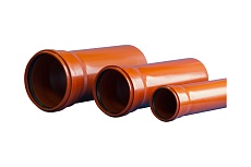 Труба Политэк с раструбом 110x2,7x1000 наруж., 22701101