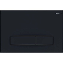 Подвесной унитаз SET Aquatek Мия-MB-025 4в1, кнопка черный матовый