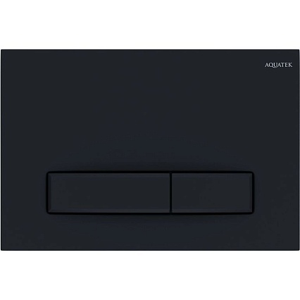 Подвесной унитаз SET Aquatek Мия-MB-025 4в1, кнопка черный матовый