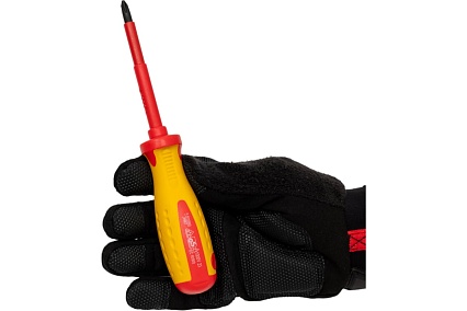 Диэлектрическая отвертка Insulated Ph2x100 мм Matrix CrMo, до 1000 В PROFESSIONAL 12928