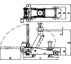 Подкатной домкрат FrogLine Jack Сорокин 3.432