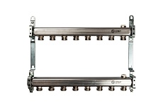 Коллектор из нержавеющей стали для радиаторной разводки STOUT 8 выходов SMS 0923 000008