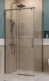 Душевой уголок BelBagno SOFT_CLOSE-1-AH-1-100/90-C-GM 100x90 прозрачный, оружейная сталь