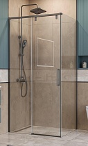 Душевой уголок BelBagno SOFT_CLOSE-1-AH-1-100/90-C-GM 100x90 прозрачный, оружейная сталь
