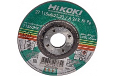 Круг обдирочный 115x6х22 мм, A24R, тип 27 Hikoki RUH11560