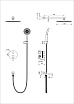 Душевой набор Wonzon&Woghand Stick WW-88939017-BN брашированный никель