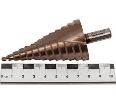 Сверло ступенчатое кобальт Р6М5К5, 4x39 мм Vertextools 5-4-39