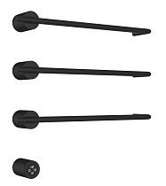 Полотенцесушитель электрический AQUAme AQM3143MB черный матовый