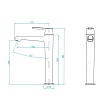 Смеситель для раковины RGW Shower Panels SP-311 хром