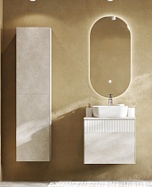 Мебель для ванной Акватон Марбл 60 см слэйт, белый матовый