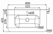 Раковина Iddis 0108000i28 80 см белый