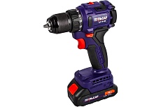 Аккумуляторная безударная дрель Пульсар ДА 18-45Б 18 В, 45 Hm, Li-on, BL-мотор, 2,0 Ah, 2 аккумулятора, кейс 916-974