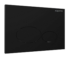 Подвесной унитаз SET Aquatek Классик-074 4в1, кнопка черный матовый