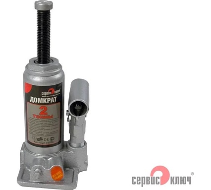 Гидравлический домкрат Сервис Ключ 2 т, высота 158-308, кейс, 75022