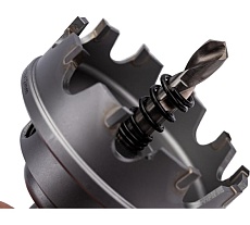 Коронка по металлу HM (52х12 мм; хвостовик 10 мм; комплект) D.BOR HS-HM-12-052-T