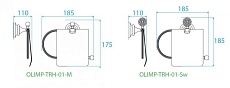 Держатель туалетной бумаги Cezares Olimp OLIMP-TRH-03/24-M золото