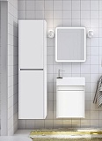 Мебель для ванной Art&Max Family 40 см подвесная, с дверцей, Bianco Lucido