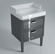 Мебель для ванной Kerama Marazzi Pompei 60 см, 2 ящика черный