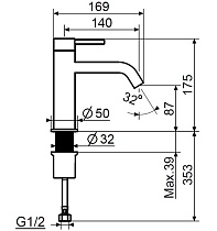 Смеситель для раковины Plumberia IXO XO0053OR золото