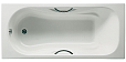 Чугунная ванна Roca Malibu 170x75 см 2309G000R с отверстиями для ручек, с антискользящим покрытием