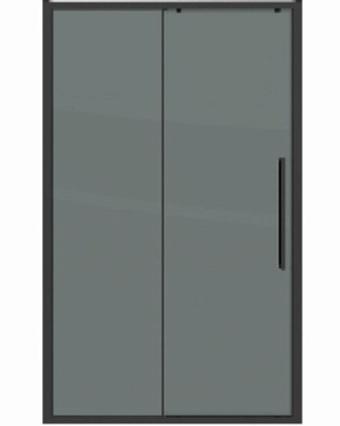 Душевая дверь Grossman Cosmo 100x195 тонированное, черный матовый 100.K33.02.100.21.10