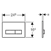Кнопка смыва Geberit Sigma 50 115.788.00.1 белый, без вкладыша