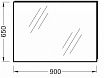 Зеркало Jacob Delafon Ove EB1083-NF 90 см
