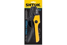 Пресс-клещи SHTOK ПК-23+, матрица, профиль трапеция, 0.25-10.0 мм, серия Vega 03701