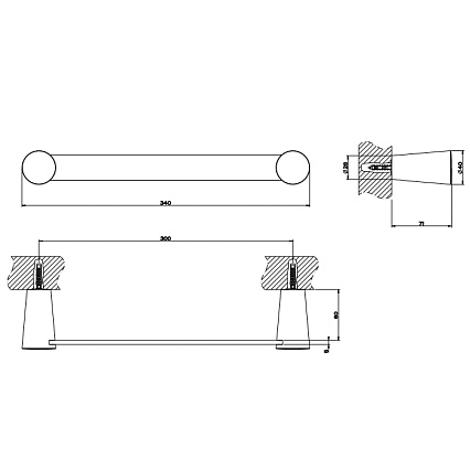 Полотенцедержатель Gessi Cono 45497.031