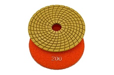 Круг шлифовальный алмазный гибкий АГШК для мокрой полировки 100 мм, P200 LUX S.E.B. 103AT-CW200