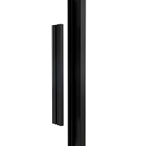 Душевой уголок Vincea Slim Soft VSR-1SS9010CLB 100x90 черный, стекло прозрачное