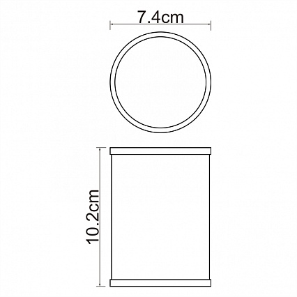 Стакан WasserKRAFT Rossel K-5728