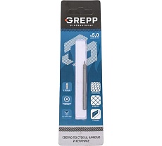 Сверло по кафелю и стеклу копьевидное 5 мм, 2 грани, цилиндрический хвостовик GREPP 401-0005