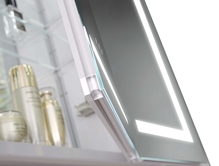 Зеркальный шкаф Aquatek 120x70 см с подсветкой, антипар, хром AQ7124-MLC
