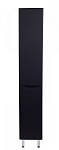 Шкаф пенал Style Line Бергамо Люкс Plus 30 см R с б/к, черный антискрейч СС-00002331