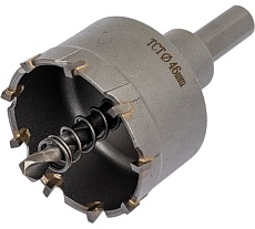 Коронка по металлу 46 мм с пластинами ВК8 WOLFSTAR cw00033
