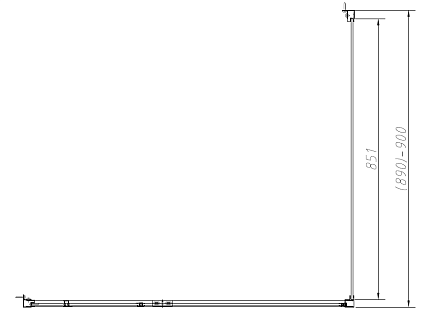 Душевой уголок Vincea Slim-N VSR-4SNP9012CLB 120x90 черный, прозрачный