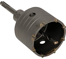 Коронка буровая по бетону с оснасткой Master TCT-72 (72 мм; М22; SDS-plus) EKF tct-72-m22