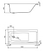 Акриловая ванна Santek Санторини 150x70 1.WH30.2.497