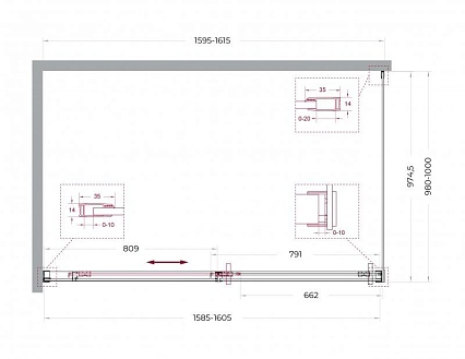 Душевой уголок BelBagno SOFT_CLOSE-1-AH-1-160/100-C-GM 160x100 прозрачный, оружейная сталь Душевой уголок BelBagno SOFT_CLOSE-1-AH-1-160/100-C-GM 160x100 прозрачный, оружейная сталь