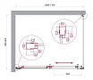 Душевой уголок BelBagno LUCE-AH-1-110/90-C-Cr 110x90 прозрачный, хром